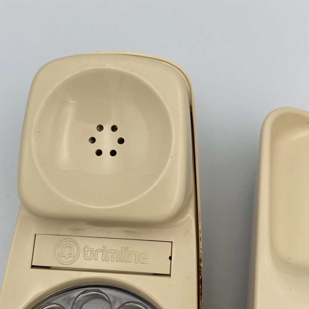 Vintage Western Electric rimline Rotary‎ Phone Beige White Land Line Desk 220 - Picture 8 of 15